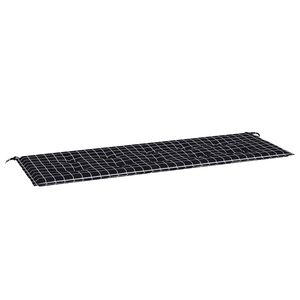 vidaXL Podložka na z&aacute;hradn&uacute; lavičku čierne kocky 150x50x3 cm l&aacute;tka