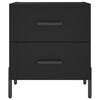 vidaXL Nočn&eacute; stol&iacute;ky 2 ks čierne 40x35x47,5 cm kompozitn&eacute; drevo
