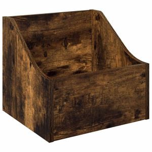vidaXL Box na LP platne Dymov&yacute; dub 37 x 33 x 32 cm Kompozitn&eacute; drevo