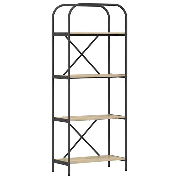 vidaXL Reg&aacute;l na knihy Sonoma dub 60 x 30 x 146 cm Kompozitn&eacute; drevo