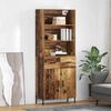 vidaXL Highboard Star&eacute; drevo 69,5 x 32,5 x 180 cm Kompozitn&eacute; drevo
