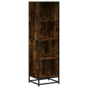 vidaXL Knižnica dymov&yacute; dub 40x35x139 cm kompozitn&eacute; drevo