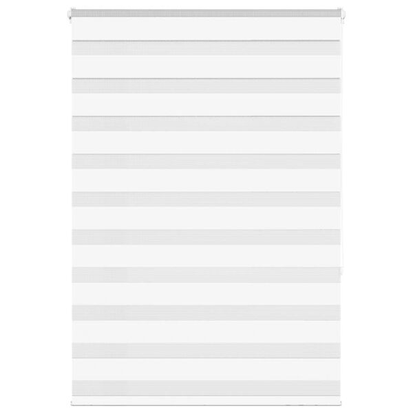 vidaXL Zebra roleta biela 100x150 cm šírka látky 95,9 cm polyester