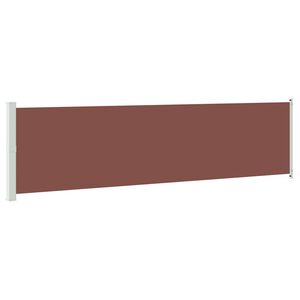 vidaXL Zaťahovacia bočn&aacute; mark&iacute;za na terasu 614x160 cm, hned&aacute;