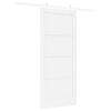 vidaXL Posuvn&eacute; dvere Biela 86 x 198,5 cm Mas&iacute;vne borovicov&eacute; drevo