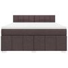 vidaXL Boxspring posteľ s matracom tmavohned&aacute; 180x200 cm l&aacute;tka