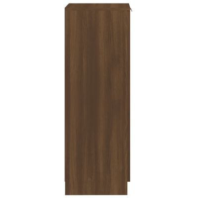 vidaXL Botník hnedý dub 30x35x100 cm spracované drevo