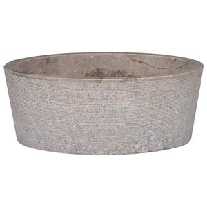 vidaXL Um&yacute;vadlo siv&eacute; &Oslash;40x15 cm mramor