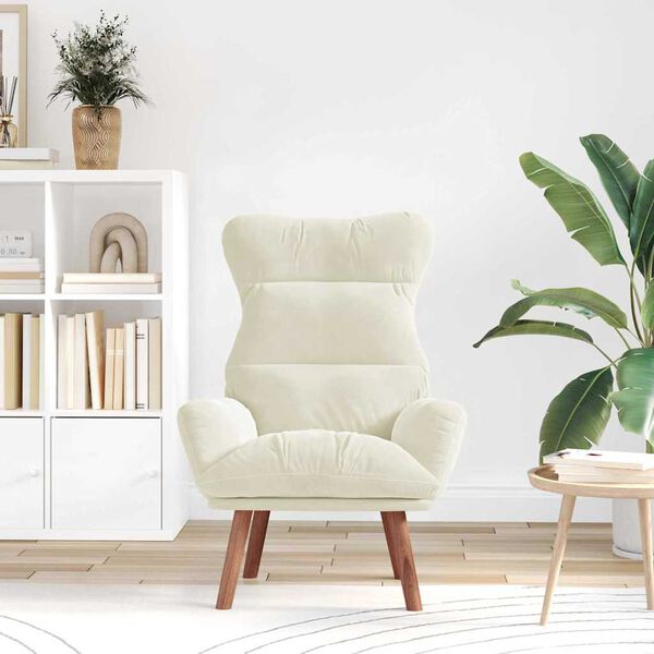 vidaXL kreslo Kr&eacute;mov&aacute; 69 x 74 x 93 cm Zamat