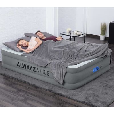 Bestway Nafukovacia posteľ AlwayzAire pre 2 osoby 203x152x46 cm sivá