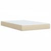vidaXL Boxspring posteľ s matracom kr&eacute;mov&aacute; 120x190 cm l&aacute;tka