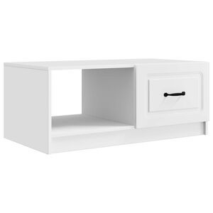 vidaXL Konferenčn&yacute; stol&iacute;k Biela 90 x 50 x 37 cm Kompozitn&eacute; drevo