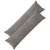 vidaXL Poťah na podložku 2 pcs HOUTEN Tmavosiv&aacute; 40 x 145 cm