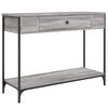 vidaXL Konzolov&yacute; stol&iacute;k siv&yacute; sonoma 100x34,5x75 cm kompozitn&eacute; drevo