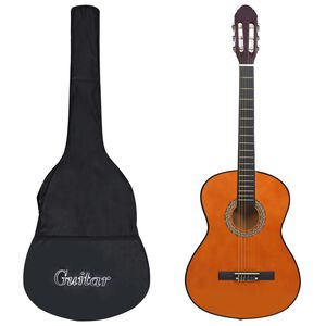 vidaXL Klasick&aacute; gitara pre začiatočn&iacute;kov s ta&scaron;kou 4/4 39"