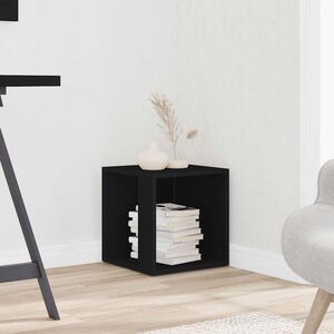 vidaXL Pr&iacute;ručn&yacute; stol&iacute;k čierny 33x33x34,5 cm kompozitn&eacute; drevo