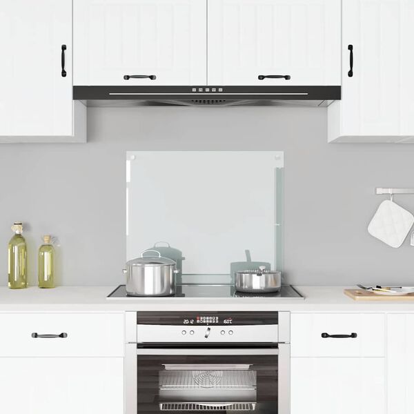 vidaXL Kuchynská zástena, priehľadná 70x60 cm, tvrdené sklo