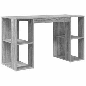 vidaXL St&ocirc;l Siv&yacute; Sonoma Kompozitn&eacute; drevo 130 x 50.5 x 75 cm