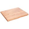 vidaXL K&uacute;peľňov&aacute; doska bledohned&aacute; 60x50x(2-4) cm o&scaron;etren&yacute; mas&iacute;v