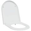 vidaXL WC sedadlo Biela 49 x 36 x 4 cm Duroplast