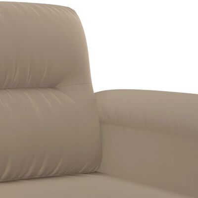 vidaXL 2-dielna sedacia súprava s vankúšmi sivohnedá mikrovlákno