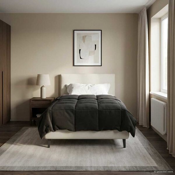 vidaXL Prikr&yacute;vka na cel&yacute; rok Antracit 135 x 220 cm Mikrovl&aacute;kno