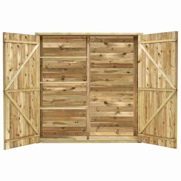 vidaXL Z&aacute;hradn&aacute; k&ocirc;lňa 163x50x171 cm, impregnovan&aacute; borovica