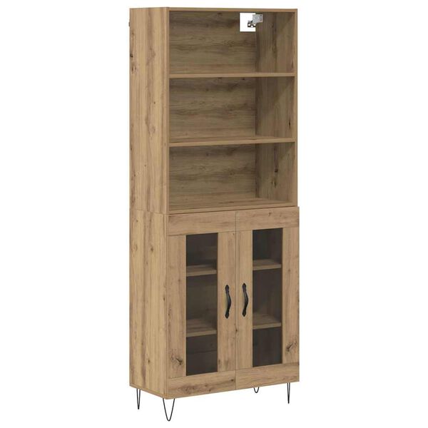 vidaXL Highboard 2 pcs Remeseln&yacute; dub Kompozitn&eacute; drevo