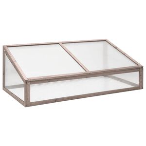 vidaXL Sklen&iacute;k siv&yacute; 110x56x39 cm jedľov&eacute; drevo