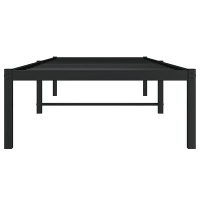 vidaXL Kovový rám postele čierny 75x190 cm