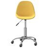 vidaXL Otočn&eacute; jed&aacute;lensk&eacute; stoličky 4 ks žlt&eacute; l&aacute;tkov&eacute;