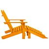 vidaXL 2-miestna záhradná stolička taburetka Adirondack jedľa oranžová
