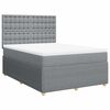 vidaXL Boxspring posteľ s matracom svetlosiv&aacute; 100x200 cm l&aacute;tka