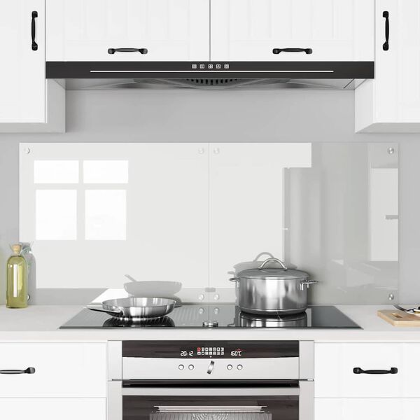 vidaXL Kuchynsk&yacute; backsplash 2 pcs Priehľadn&aacute; 70 x 60 cm tvrden&eacute; sklo