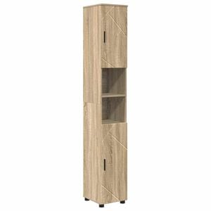 vidaXL K&uacute;peľňov&aacute; skriňa s &uacute;ložiskom Sonoma dub 30 x 35 x 192 cm