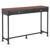 vidaXL Konzolov&yacute; stol&iacute;k s 2 z&aacute;suvkami 120x30x75 cm jedľov&eacute; drevo