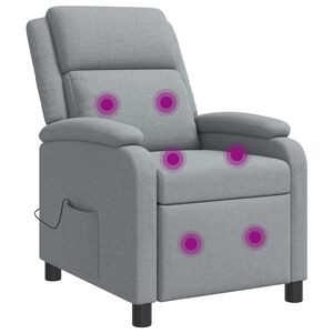 vidaXL Mas&aacute;žne relaxačn&eacute; kreslo Svetlosiv&aacute; L&aacute;tka