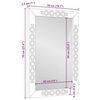vidaXL K&uacute;peľňov&eacute; zrkadlo so zrkadlom Biela 70 x 50 x 2,5 cm