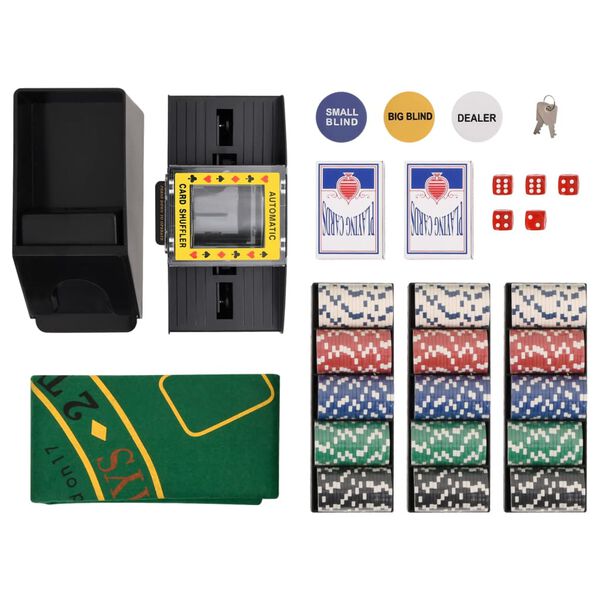 vidaXL Súprava pokrových žetónov 300 ks 11,5 g