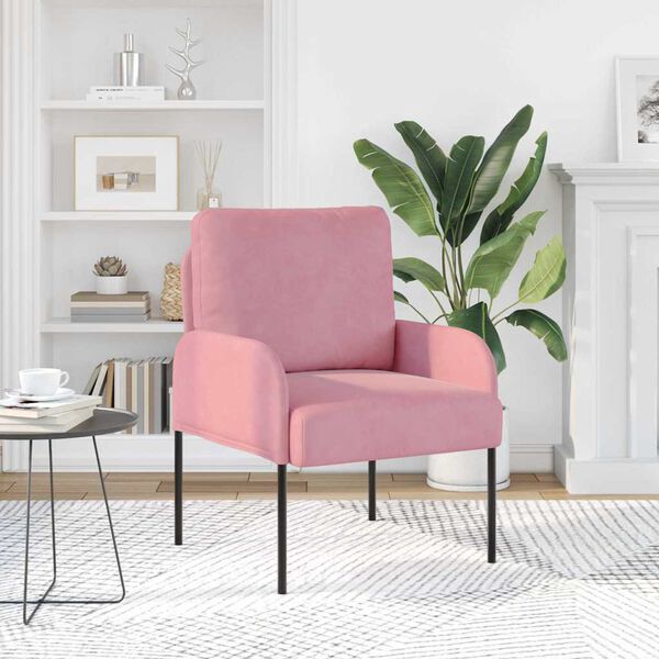 vidaXL Pohovky s vank&uacute;&scaron;om 55cm Ružov&aacute; Preglejka