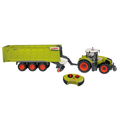 CLAAS RC hračkársky traktor s prívesom AXION870 a CARGOS9600 1:16