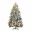 vidaXL Umel&yacute; v&yacute;klopn&yacute; vianočn&yacute; stromček 300 LED a sada g&uacute;ľ 270 cm