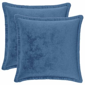 vidaXL Dekoračn&yacute; vank&uacute;&scaron; 2 ks HOUTEN Svetlomodr&aacute; 30 x 30 cm Flanel