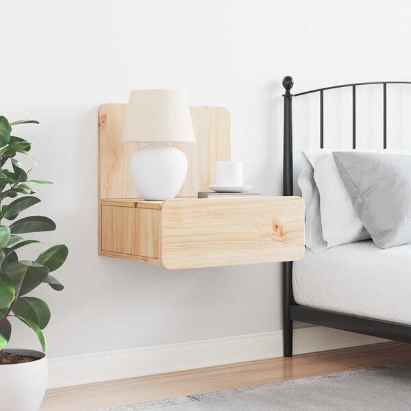 vidaXL Nočn&yacute; stol&iacute;k Hned&aacute; 44 x 32,5 x 40 cm Borovicov&yacute; mas&iacute;v