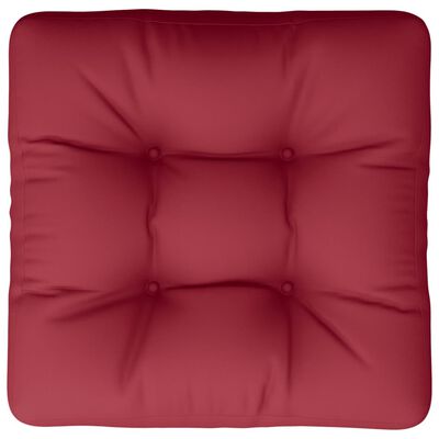vidaXL Podložka na paletový nábytok 60x60x12 cm, vínovo červená, látka