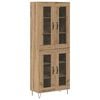 vidaXL Highboard Remeseln&yacute; dub 69,5 x 34 x 90 cm Kompozitn&eacute; drevo