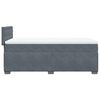 vidaXL Posteľný rám boxspring s matracom tmavosivý 80x200 cm zamat