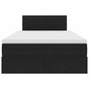 vidaXL &Uacute;ložn&aacute; posteľ s matracmi s &uacute;ložiskom Čierna 120 x 190 cm Zamat