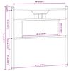 vidaXL N&aacute;hradn&eacute; čelo postele dub Sonoma 90 cm z dreva a ocele