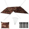 vidaXL Z&aacute;hradn&aacute; plachta 3x2 m, mask&aacute;čov&aacute;